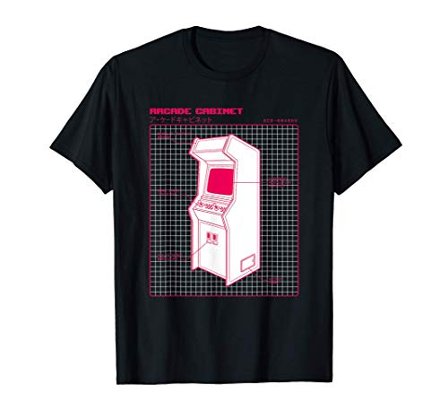 Arcade Game Machine Console Retro Años 80 90 Juego Camiseta