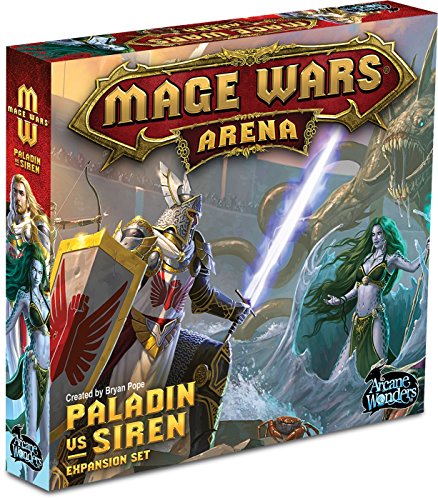 Arcane Wonders arwwx3ps – de Tablero Mage Wars Paladin VS. Siren Expansion