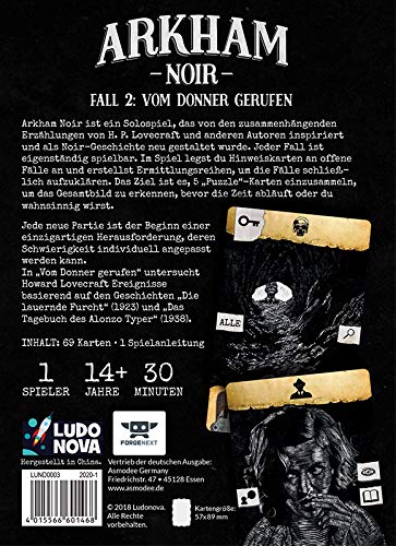 Arkham Noir - Fall 2: Vom Donner gerufen (en alemán)