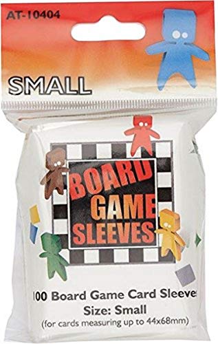 Asmodee – at-10404 – Board Game Sleeves – Clear Small Fits Cards – 44 x 68 mm