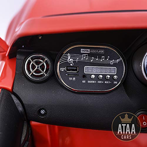 ATAA Mercedes GLA Coche eléctrico para niños batería 12v con Mando Padres teledirigido - Rojo