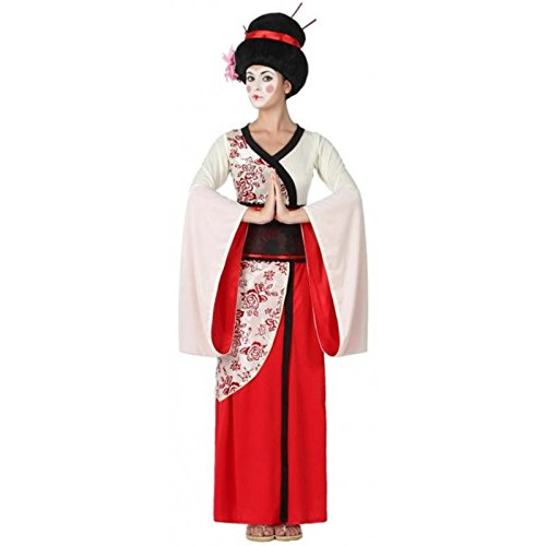 Atosa - Disfraz geisha para mujer, talla M - L, color rojo (15284)