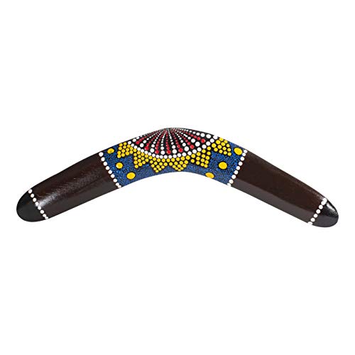 Australian Treasures - Boomerang: Boomerang de Madera Hecho a Mano de 40 cm