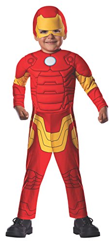 Avengers - Disfraz de Iron Man Deluxe para niños, infantil talla 1-2 años (Rubies 620015-T)