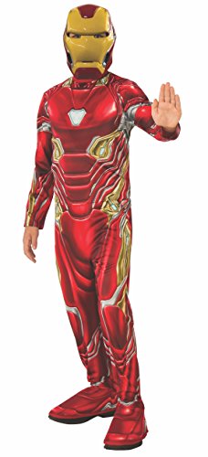 Avengers - Disfraz oficial de Iron Man para niños, Infinity War, talla 8-10 años (Rubies 641051-L)