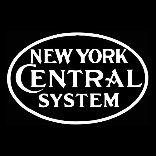 A/X 14,3 CM * 9,3 CM Sistema Central DE Nueva York Tren de ferrocarril Vinilo Coche Pegatina Negro/Plata C3-1756 Plata