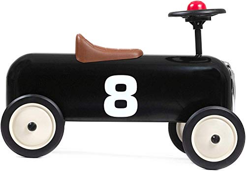 Baghera Black Racer | Coche de Juguete para niños Elegante y Robusto | Coche para niños de 1 año de Edad | Máquina de Empuje para los Primeros Pasos de los niños.