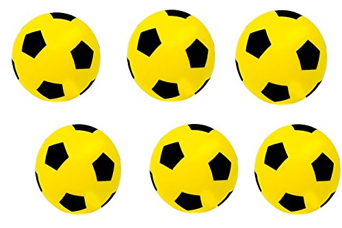 Balón de fútbol (espuma, talla 5), color Six Yellow, tamaño large