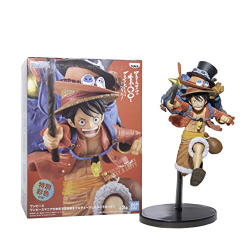 Banpresto-BP16139 Figura de Accion, One Piece, Three Brothers, Luffy, Color (Bandai BP16139)