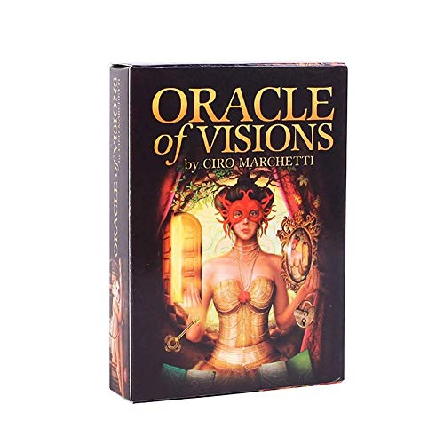 Baraja de Tarot de Oracle Cards of Visions para Amigos, Fiestas Familiares, Tarjetas de Regalo,with Bag,Tarot Cards