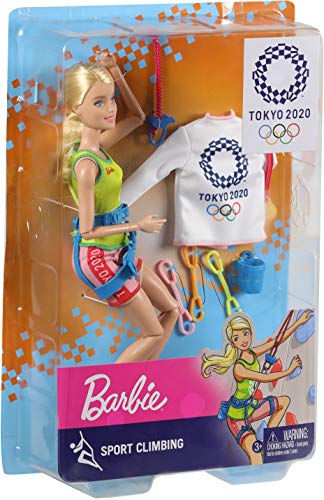 Barbie- Juegos Olímpicos Tokio 2020 muñeca escaladora con uniforme y con accesorios (Mattel GJL75) , color/modelo surtido
