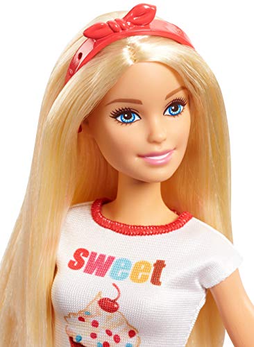 Barbie - Muñeca quiero ser - Barbie y su Pastelería - muñeca - (Mattel FHP57)
