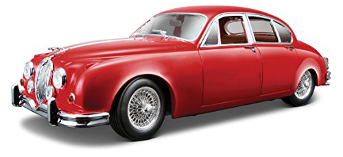 Bburago Jaguar Mark II (1959) en escala 1:18 en color rojo (18-12009R), Scale , color/modelo surtido