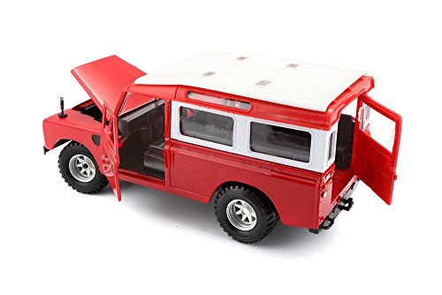 Bburago - Land Rover Series II, color rojo (18-22063) , color/modelo surtido