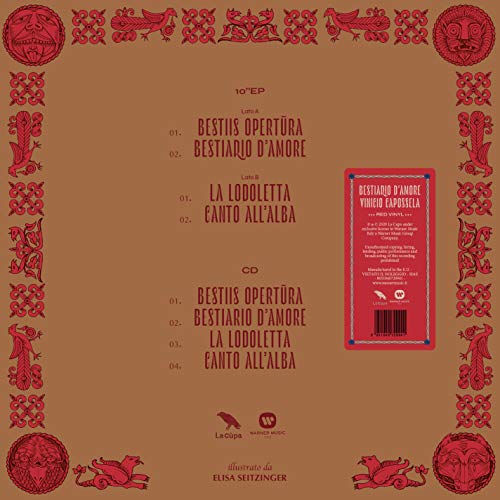 Bestiario D'Amore [Red Colored 10-Inch Vinyl] [Vinilo]