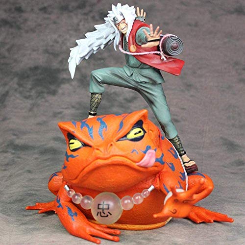 BGQ Naruto Jiraiya Gama-Bunta Figura de Anime Modelo de Personaje Animado Estatua Figura de acción Decoración 14cm Jiraiya Gama-Bunta, 1 Uds