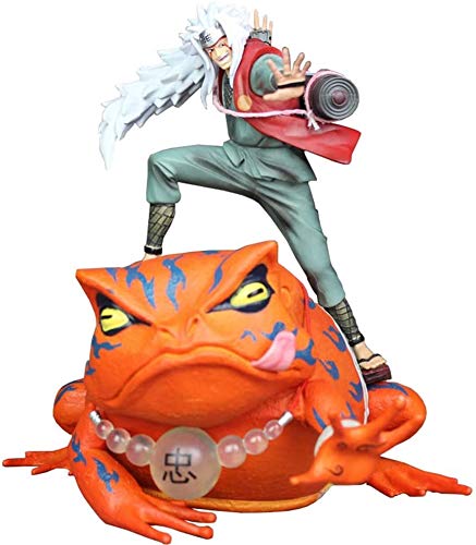 BGQ Naruto Jiraiya Gama-Bunta Figura de Anime Modelo de Personaje Animado Estatua Figura de acción Decoración 14cm Jiraiya Gama-Bunta, 1 Uds
