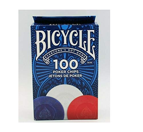 Bicycle Poker Chips – 100 Count con 3 Colores