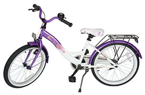 BIKESTAR Bicicleta Infantil para niñas a Partir de 6 años | Bici 20 Pulgadas con Frenos | 20" Edición Clásica Lila Blanco