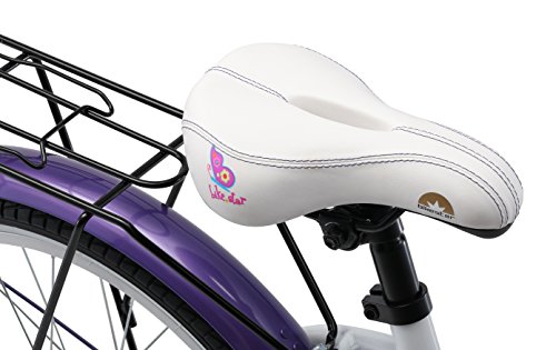BIKESTAR Bicicleta Infantil para niñas a Partir de 6 años | Bici 20 Pulgadas con Frenos | 20" Edición Clásica Lila Blanco