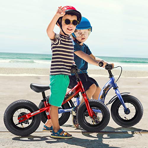 BIKESTAR Bicicleta sin Pedales para niños y niñas | Bici 10 Pulgadas a Partir de 2-3 años con Freno | 10" Edición Clásica Azul