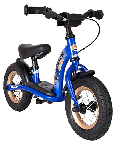BIKESTAR Bicicleta sin Pedales para niños y niñas | Bici 10 Pulgadas a Partir de 2-3 años con Freno | 10" Edición Clásica Azul
