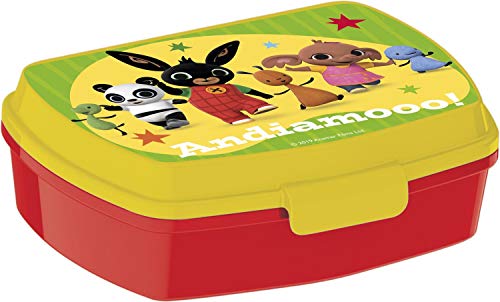 Bing Sandwich Box para niños, amarillo y rojo