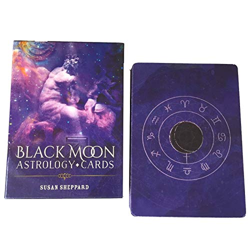 Black Moon Astrology Tarjetas de astrología: Tarjeta de la Adivinación Tarot 52pcs / Conjunto de Tarjeta de Juego de Mesa de Cubierta para Familia de Amigos para Principiantes (Edición en inglés)