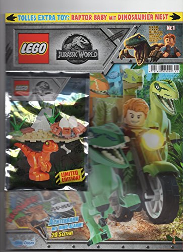 Blue Ocean Lego Jurassic World Magazin - Cuaderno especial con dinosaurios y nido