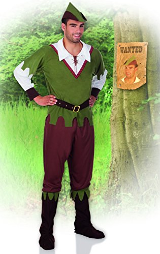 Boland-22971 Robin Hood Costo Adulto, Color marrón Verde, M (50/52) (Ciao SRL 22971)
