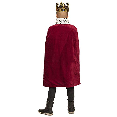 Boland 36102 – Bata real Majestad, 90 cm, capa para niños, manta de felpa, dueco, carnaval, fiesta temática, Halloween