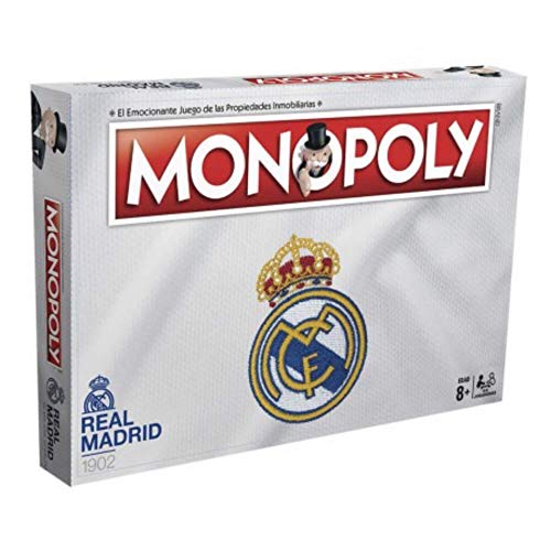 BricoLoco. Juego de mesa familiar. Monopoly Real Madrid CF en castellano.