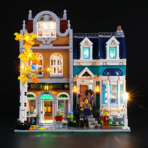 BRIKSMAX Kit de Iluminación Led para Lego Librería,Compatible con Ladrillos de Construcción Lego Modelo 10270, Juego de Legos no Incluido