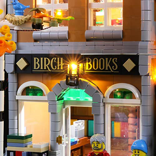 BRIKSMAX Kit de Iluminación Led para Lego Librería,Compatible con Ladrillos de Construcción Lego Modelo 10270, Juego de Legos no Incluido