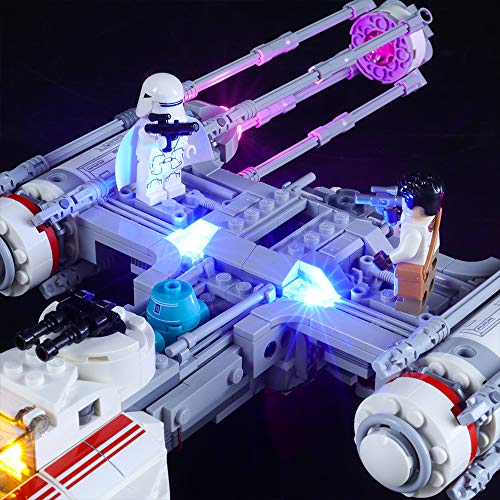 BRIKSMAX Kit de Iluminación Led para Lego Star Wars Caza Estelar ala-Y,Compatible con Ladrillos de Construcción Lego Modelo 75249, Juego de Legos no Incluido