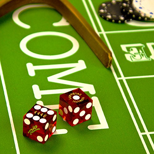 Brybelly Par (2) de dados de casino oficiales de 19 mm utilizados en el Rio Casino por