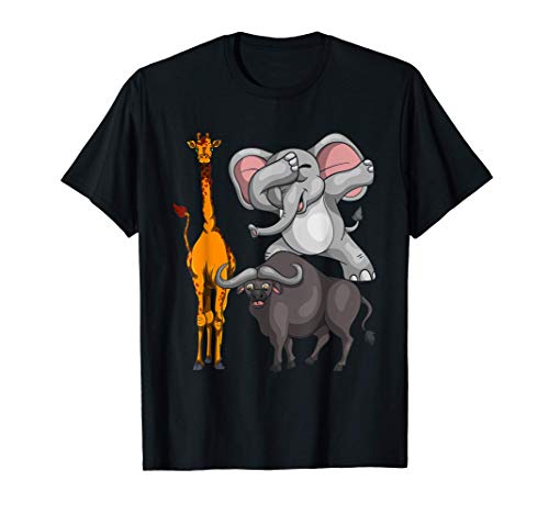 Buffalo Jirafa Elefante Regalo Niños Safari Africa Animal Camiseta