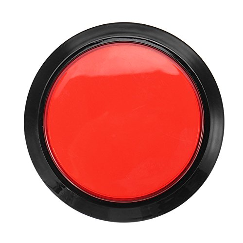 C-FUNN 100Mm 10Cm Rojo Azul Blanco Amarillo Verde Led Push Botón para Juego Arcade Consola Controlador DIY - Amarillo