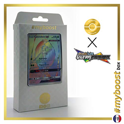 Cancrelove-GX 158/156 ARC en Ciel Secrète - #myboost X Soleil & Lune 5 Ultra-Prisme - Coffret de 10 Cartes Pokémon Françaises