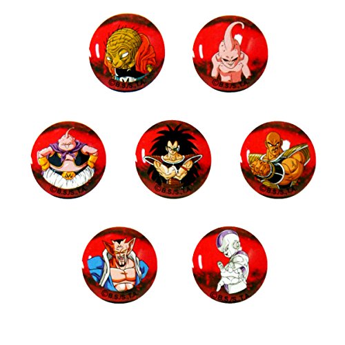 Canicas Dragonball Z, 7 Bolas de Cristal 22mm Villanos Enemigos de Goku