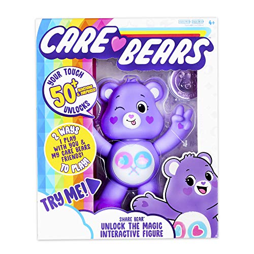 Care Bears 22052 Desbloquear Las Figuras interactivas mágicas-Compartir Bear-Age 4+, 3