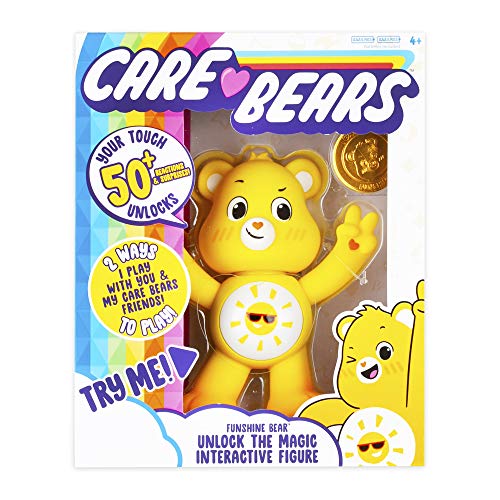 Care Bears 22054 Desbloquear Las Figuras interactivas Magic-Fun Shine Bear-Edades 4+, 3