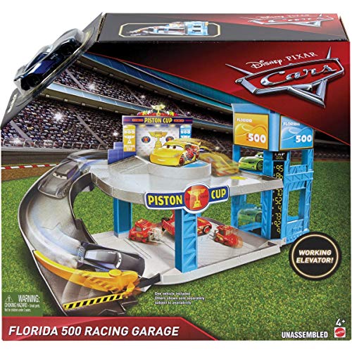 Cars 3 - Circuito Florida 500 para Coches de Juguete (Mattel FWL70)