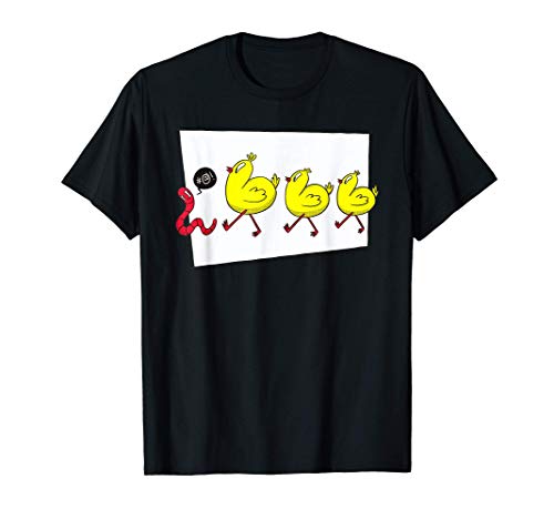 Chicas y gusano broma divertida Camiseta