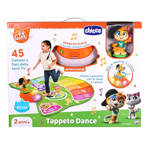 Chicco – Juego Alfombra Dance, 44 Gatos, 2 – 4 años