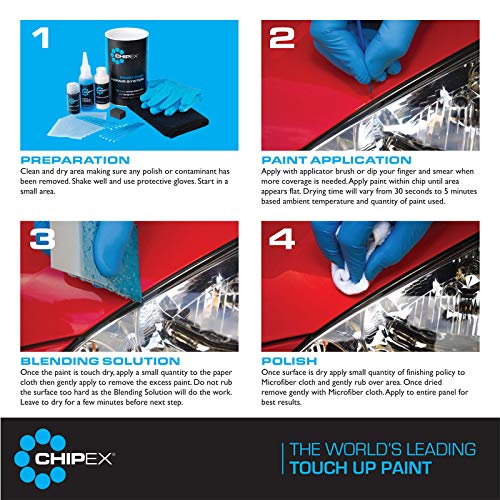 Chipex | Kit de Pintura automotriz de retoque Premium Compatible con Hyundai, Color de la Pintura PH7 Blue Sapphire | Lite Kit
