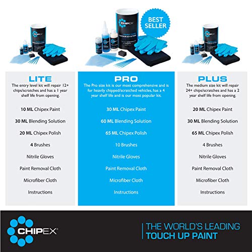 Chipex | Kit de Pintura automotriz de retoque Premium Compatible con Hyundai, Color de la Pintura PH7 Blue Sapphire | Lite Kit