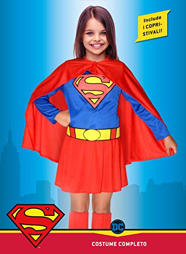 Ciao-Supergirl Costume Bambina Originale DC Comics (Taglia 5-7 Anni) Disfraces, Color Azul/Rojo, (11680.5-7)