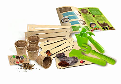 Clementoni 59207 Galileo Play for Future – Mi Kit de jardinería – Kit de experimentación para pequeños Aficionados a Las Plantas, botánica y biológica para niños a Partir de 7 años, Ciencia en casa