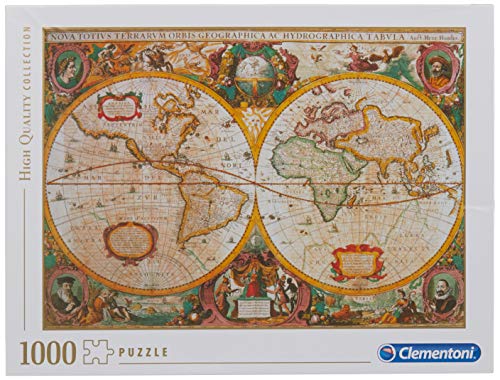 Clementoni Pingüinos De Madagascar Puzzle 1000 pzas Collection Mapa Antiguo, 10+ (312290)